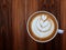 Wake up and full fill energy, Cup of love , heart latte art coffee