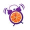 Wake up. Good morning. Good start to the day. Oranges juice for breakfast. Energetic, vitamin morning. The alarm clock