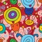 Wake up silly seamless pattern