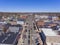 Wakefield historic town center aerial view, Wakefield, Massachusetts, USA