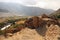 Wakhan valley, Tajikistan: view from Khaakha Fortress. Beautiful scenery along the road trip on Wakhan valley