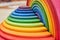 Waldorf rainbow and semicircle