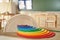 Waldorf rainbow and semicircle toy