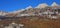 Walenstadt Dorf and mountains of the Churfirsten range. Multi co