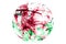 Wales fireworks sparkling flag ball. New Year, Christmas and National day ornament and decoration concept