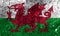 Wales grunge flag, part of the United Kingdom