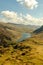 Wales Llyn Ogwen lake in the mountains.