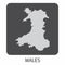 Wales map icon