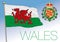 Wales official national flag, United Kingdom