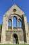 Wales, the Valle Crucis Abbey,   A brightly lit wall in the spring sun.