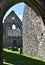 Wales, the Valle Crucis Abbey. The remains of the west wing.