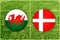 Wales vs Denmark football match