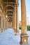 Walk along the arcade of Alabaster Mosque, Cairo, Egypt