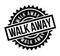 Walk Away rubber stamp