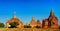 Walk in Bagan, small stupas, Myanmar