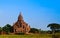 Walk in Bagan, small stupas and temples Myanmar