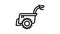 Walk-behind tractor icon animation
