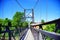 A walk bridge on Kennebec river