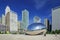 Walk through Cloud Gate sculpture in Chicago\\\'s Millennium Park, Illinois