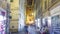 Walk down streets of Rome timelapse hyperlapse from the Pantheon to fountain Trevi showing restaurants and the blur of