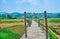 Walk down the Su Tong Pae bamboo bridge, Mae Hong Son suburb, Thailand