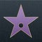 Walk of fame star illustration. Famous reward symbol. Achievement of actor celebrity. Hollywood vector success design. Fame symbol