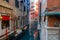 Walk on the gondolas on the canals of Venice - amazing Venetian architecture