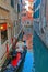 Walk on the gondolas on the canals of Venice - amazing Venetian architecture