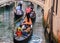 Walk on the gondolas on the canals of Venice - amazing Venetian architecture