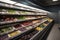 walk-in refrigerator filled with fruits and vegetables, ready for food markets