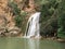 Walk in the south of France. Discovery of a waterfall.