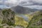 Walk up Y Garn Snowdonia North Wales UK.