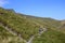 Walker hillside footpath Scales Fell, Cumbria