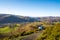 Walkers heading back down from Castell Dinas Bran, Llangollen, Wales