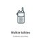 Walkie talkies outline vector icon. Thin line black walkie talkies icon, flat vector simple element illustration from editable