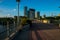 Walking Across Pedestrian Bridge Austin Texas