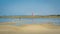 Walking along the Schiermonnikoog coastline on a summerday Netherlands