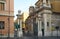 Walking around the city on an early summer morning and exploring famous sights, Vatican C