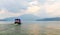 The walking boat on the lake Kyoydzhegiz, Dalyan, Turkey