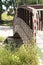 Walking bridge spanning the Red River