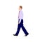 Walking business person sihouette illustration