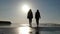 Walking on Castlerock Beach at sunset