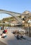 Walking at the city promenade. Porto, Portugal