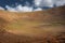 Walking in the crater of a volcano, Lanzarote,  Spain