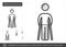 Walking crutches line icon.