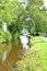 walking and cycling path along brecon canal in Wales