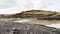 walking footpath from Solheimajokull glacier