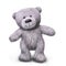 Walking grey teddy fur bear