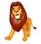 Walking Lion cartoon character