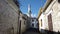 Walking through the narrow street of Pano Lefkara village. Larnaca District, Cyprus